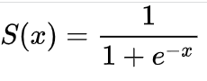 Sigmoid Equation.
